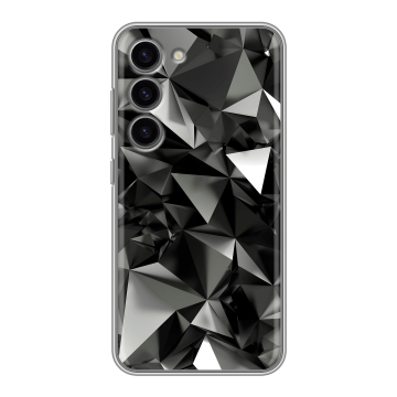 Силиконовый чехол на Samsung Galaxy S23 с принтом Черные кристаллы Силиконовый чехол на Samsung Galaxy S23 с принтом Черные кристаллы