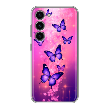 Силиконовый чехол на Samsung Galaxy S23 с принтом Бабочки Силиконовый чехол на Samsung Galaxy S23 с принтом Бабочки