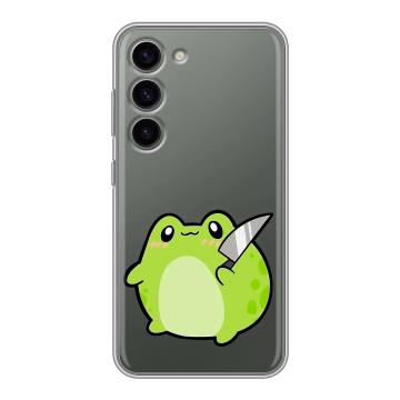 Силиконовый чехол на Samsung Galaxy S23 с принтом Лягушенок Силиконовый чехол на Samsung Galaxy S23 с принтом Лягушенок