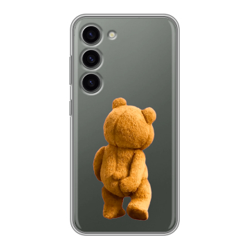 Силиконовый чехол на Samsung Galaxy S23 с принтом Медведь Силиконовый чехол на Samsung Galaxy S23 с принтом Медведь