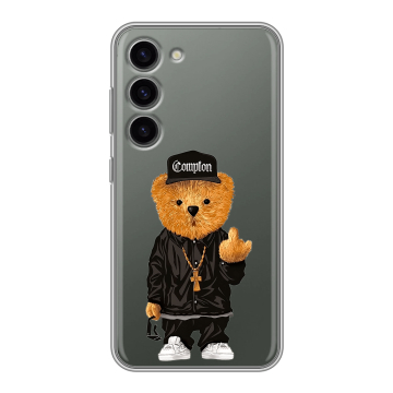 Силиконовый чехол на Samsung Galaxy S23 с принтом Плюшевый медведь Силиконовый чехол на Samsung Galaxy S23 с принтом Плюшевый медведь