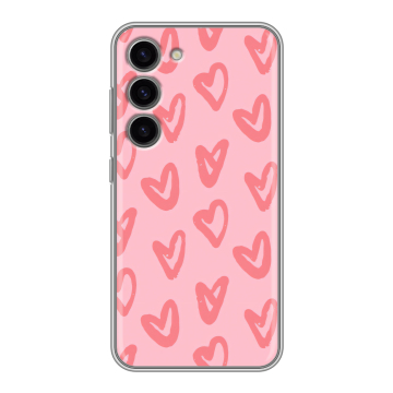 Силиконовый чехол на Samsung Galaxy S23 с принтом Сердечки Силиконовый чехол на Samsung Galaxy S23 с принтом Сердечки