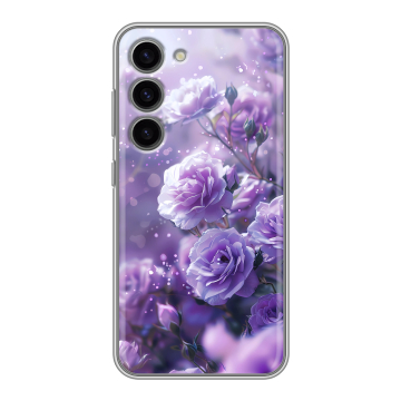 Силиконовый чехол на Samsung Galaxy S23 с принтом Розы цветы Силиконовый чехол на Samsung Galaxy S23 с принтом Розы цветы