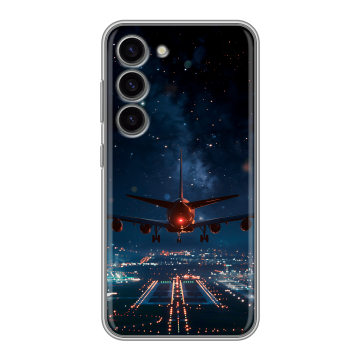 Силиконовый чехол на Samsung Galaxy S23 с принтом самолет Силиконовый чехол на Samsung Galaxy S23 с принтом самолет