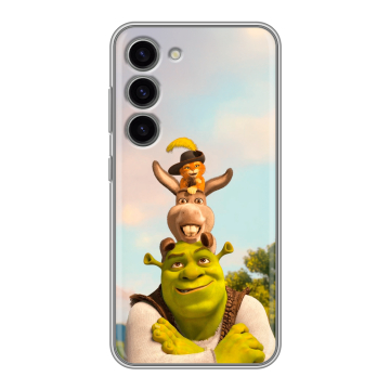 Силиконовый чехол на Samsung Galaxy S23 с принтом Шрек Shrek Силиконовый чехол на Samsung Galaxy S23 с принтом Шрек Shrek