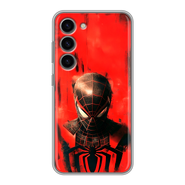 Силиконовый чехол на Samsung Galaxy S23 с принтом человек паук spiderman Силиконовый чехол на Samsung Galaxy S23 с принтом человек паук spiderman