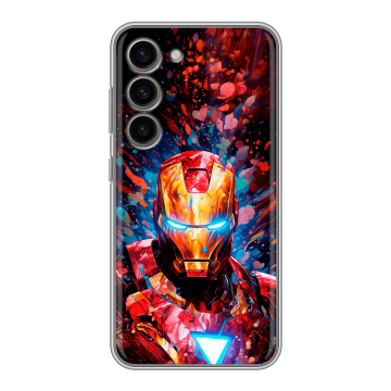 Силиконовый чехол на Samsung Galaxy S23 с принтом Железный человек Ironman Силиконовый чехол на Samsung Galaxy S23 с принтом Железный человек Ironman