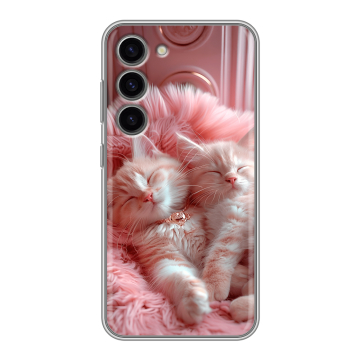 Силиконовый чехол на Samsung Galaxy S23 с принтом котята котики Силиконовый чехол на Samsung Galaxy S23 с принтом котята котики