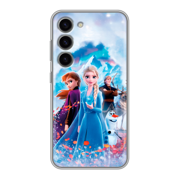 Силиконовый чехол на Samsung Galaxy S23 с принтом Холодное сердце Frozen Силиконовый чехол на Samsung Galaxy S23 с принтом Холодное сердце Frozen