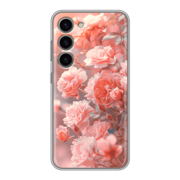 Силиконовый чехол на Samsung Galaxy S23 с принтом Розы цветы