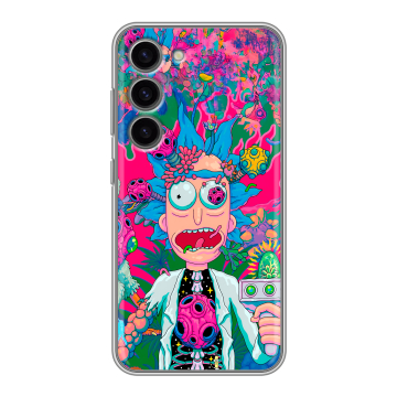 Силиконовый чехол на Samsung Galaxy S23 с принтом Рик и Морти Rick Morty