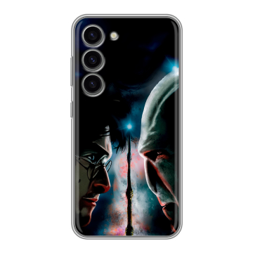 Силиконовый чехол на Samsung Galaxy S23 с принтом Гарри Поттер Harry Potter