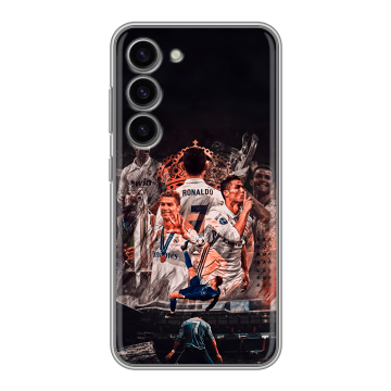 Силиконовый чехол на Samsung Galaxy S23 с принтом Реал Роналдо Real Ronaldo
