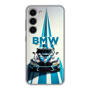 Силиконовый чехол на Samsung Galaxy S23 с принтом БМВ BMW