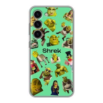 Силиконовый чехол на Samsung Galaxy S23 с принтом Шрек Shrek