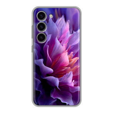 Силиконовый чехол на Samsung Galaxy S23 с принтом женский цветы
