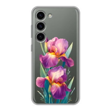 Силиконовый чехол на Samsung Galaxy S23 с принтом Цветы орхидеи Силиконовый чехол на Samsung Galaxy S23 с принтом Цветы орхидеи