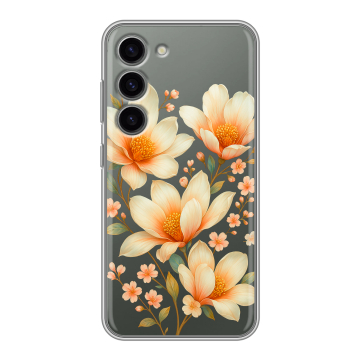 Силиконовый чехол на Samsung Galaxy S23 с принтом Цветы Силиконовый чехол на Samsung Galaxy S23 с принтом Цветы