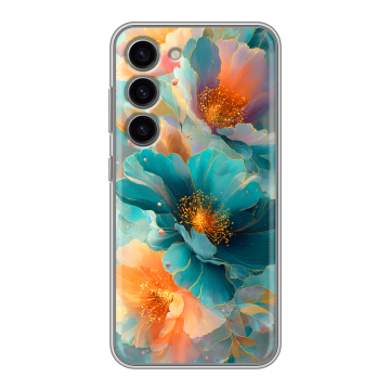 Силиконовый чехол на Samsung Galaxy S23 с принтом Цветы Силиконовый чехол на Samsung Galaxy S23 с принтом Цветы