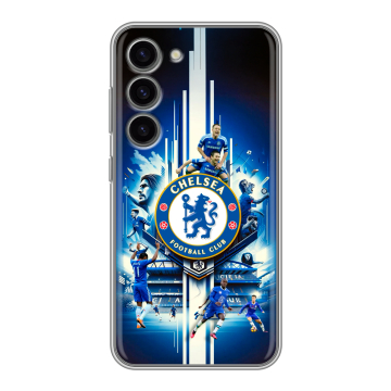 Силиконовый чехол на Samsung Galaxy S23 с принтом Chelsea Челси Силиконовый чехол на Samsung Galaxy S23 с принтом Chelsea Челси