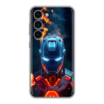 Силиконовый чехол на Samsung Galaxy S23 с принтом IronMan Железный человек Силиконовый чехол на Samsung Galaxy S23 с принтом IronMan Железный человек
