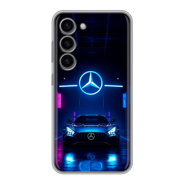 Силиконовый чехол на Samsung Galaxy S23 с принтом Mercedes Мерседес Силиконовый чехол на Samsung Galaxy S23 с принтом Mercedes Мерседес