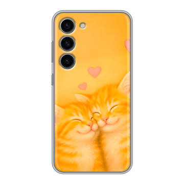 Силиконовый чехол на Samsung Galaxy S23 с принтом Милые котята Силиконовый чехол на Samsung Galaxy S23 с принтом Милые котята