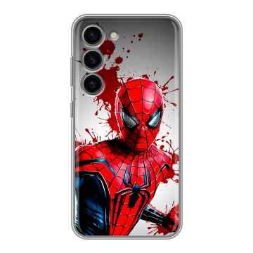 Силиконовый чехол на Samsung Galaxy S23 с принтом Spiderman Человек паук Силиконовый чехол на Samsung Galaxy S23 с принтом Spiderman Человек паук