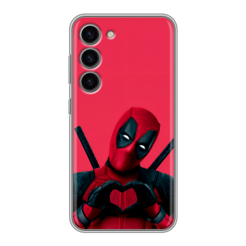 Силиконовый чехол на Samsung Galaxy S23 с принтом Дедпул Deadpool Силиконовый чехол на Samsung Galaxy S23 с принтом Дедпул Deadpool