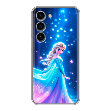 Силиконовый чехол на Samsung Galaxy S23 с принтом Холодное сердце Frozen Силиконовый чехол на Samsung Galaxy S23 с принтом Холодное сердце Frozen