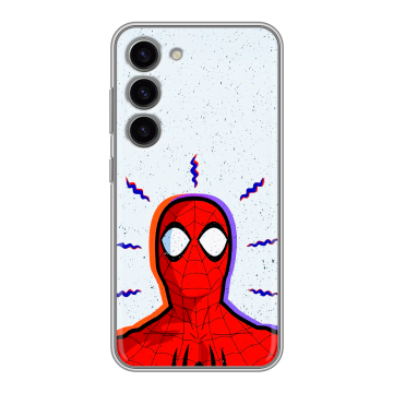 Силиконовый чехол на Samsung Galaxy S23 с принтом Spiderman Человек паук Силиконовый чехол на Samsung Galaxy S23 с принтом Spiderman Человек паук