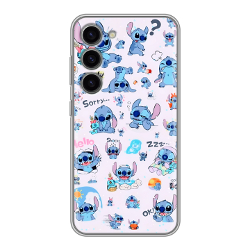 Силиконовый чехол на Samsung Galaxy S23 с принтом Лило и Стич Силиконовый чехол на Samsung Galaxy S23 с принтом Лило и Стич