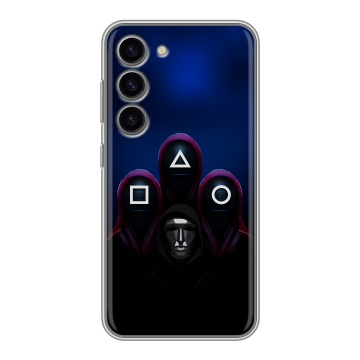 Силиконовый чехол на Samsung Galaxy S23 с принтом Игра Кальмара Силиконовый чехол на Samsung Galaxy S23 с принтом Игра Кальмара