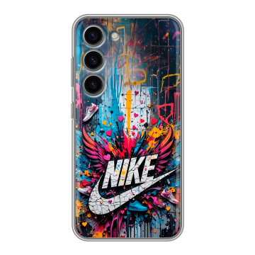 Силиконовый чехол на Samsung Galaxy S23 с принтом Nike Найк Силиконовый чехол на Samsung Galaxy S23 с принтом Nike Найк