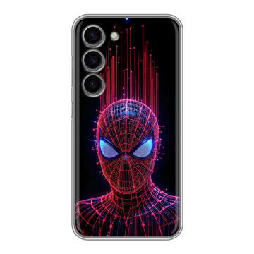 Силиконовый чехол на Samsung Galaxy S23 с принтом Spiderman Человек паук Силиконовый чехол на Samsung Galaxy S23 с принтом Spiderman Человек паук