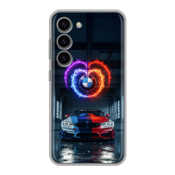 Силиконовый чехол на Samsung Galaxy S23 с принтом BMW БМВ Силиконовый чехол на Samsung Galaxy S23 с принтом BMW БМВ