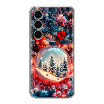 Силиконовый чехол на Samsung Galaxy S23 с принтом Новый год Силиконовый чехол на Samsung Galaxy S23 с принтом Новый год