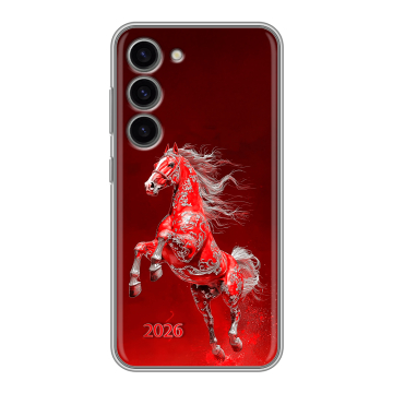 Силиконовый чехол на Samsung Galaxy S23 с принтом Новый год Силиконовый чехол на Samsung Galaxy S23 с принтом Новый год