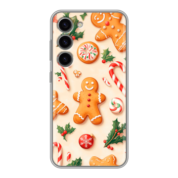 Силиконовый чехол на Samsung Galaxy S23 с принтом Новый год Силиконовый чехол на Samsung Galaxy S23 с принтом Новый год