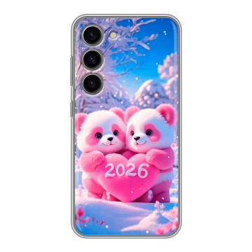 Силиконовый чехол на Samsung Galaxy S23 с принтом Новый год Силиконовый чехол на Samsung Galaxy S23 с принтом Новый год