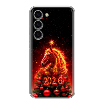 Силиконовый чехол на Samsung Galaxy S23 с принтом Новый год Силиконовый чехол на Samsung Galaxy S23 с принтом Новый год