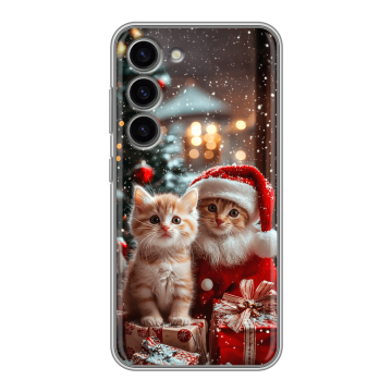 Силиконовый чехол на Samsung Galaxy S23 с принтом Новый год Силиконовый чехол на Samsung Galaxy S23 с принтом Новый год