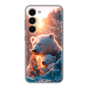 Силиконовый чехол на Samsung Galaxy S23 с принтом Новый год Силиконовый чехол на Samsung Galaxy S23 с принтом Новый год