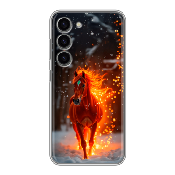 Силиконовый чехол на Samsung Galaxy S23 с принтом Новый год Силиконовый чехол на Samsung Galaxy S23 с принтом Новый год