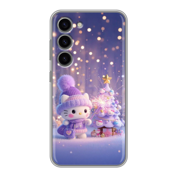 Силиконовый чехол на Samsung Galaxy S23 с принтом Новый год Силиконовый чехол на Samsung Galaxy S23 с принтом Новый год