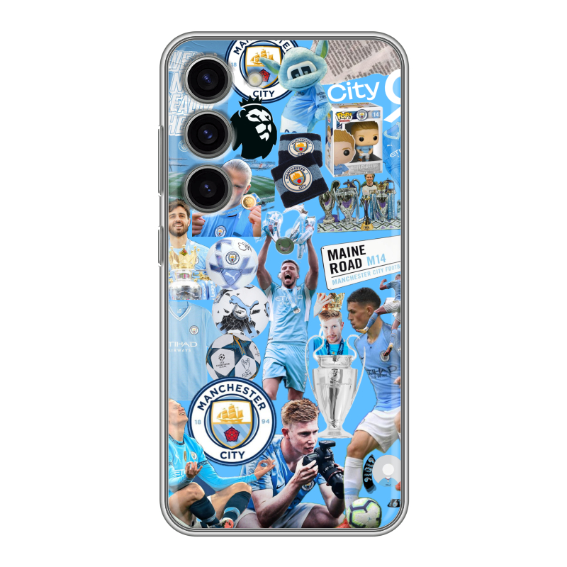 Силиконовый чехол на Samsung Galaxy S23 с принтом Man City Манчестер Сити Силиконовый чехол на Samsung Galaxy S23 с принтом Man City Манчестер Сити