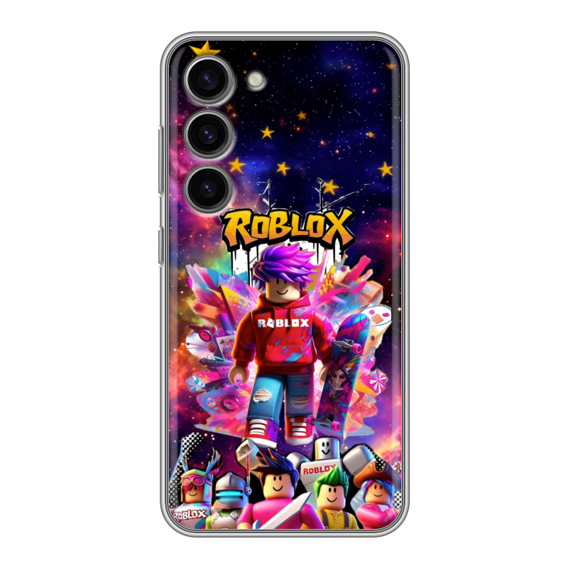 Силиконовый чехол на Samsung Galaxy S23 с принтом Roblox Роблокс Силиконовый чехол на Samsung Galaxy S23 с принтом Roblox Роблокс