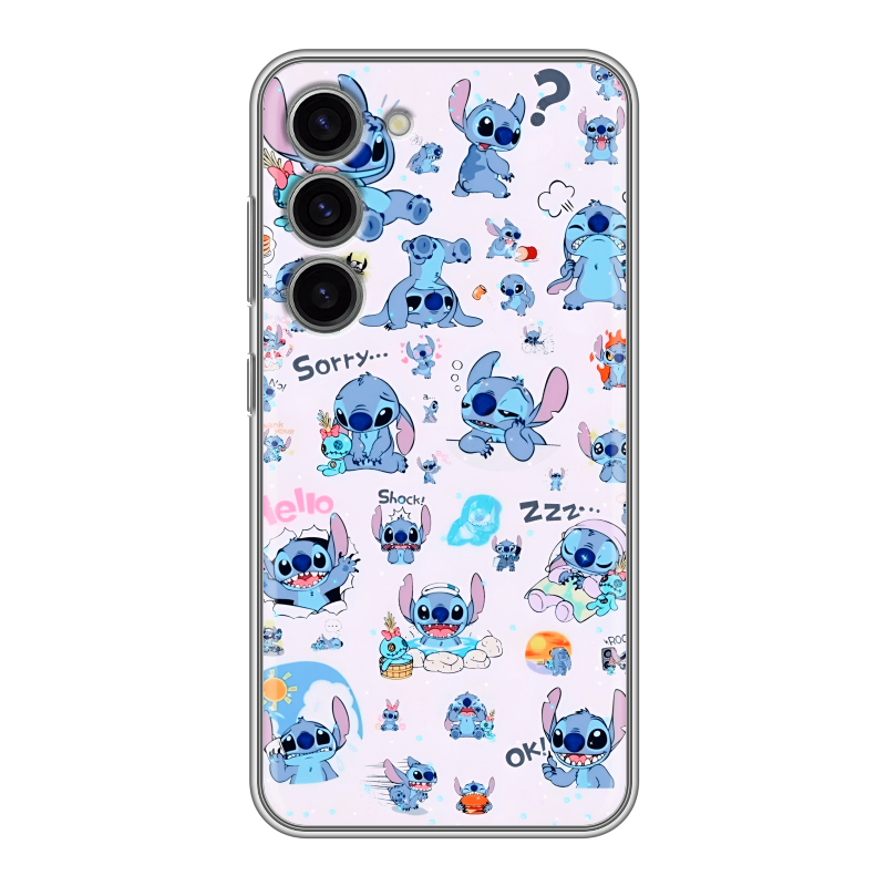 Силиконовый чехол на Samsung Galaxy S23 с принтом Лило и Стич Силиконовый чехол на Samsung Galaxy S23 с принтом Лило и Стич