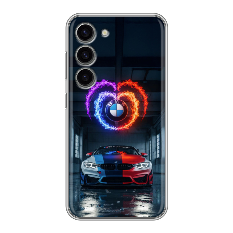 Силиконовый чехол на Samsung Galaxy S23 с принтом BMW БМВ Силиконовый чехол на Samsung Galaxy S23 с принтом BMW БМВ