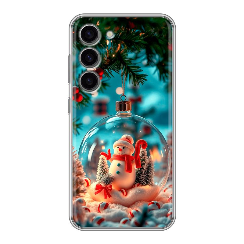 Силиконовый чехол на Samsung Galaxy S23 с принтом Новый год Силиконовый чехол на Samsung Galaxy S23 с принтом Новый год